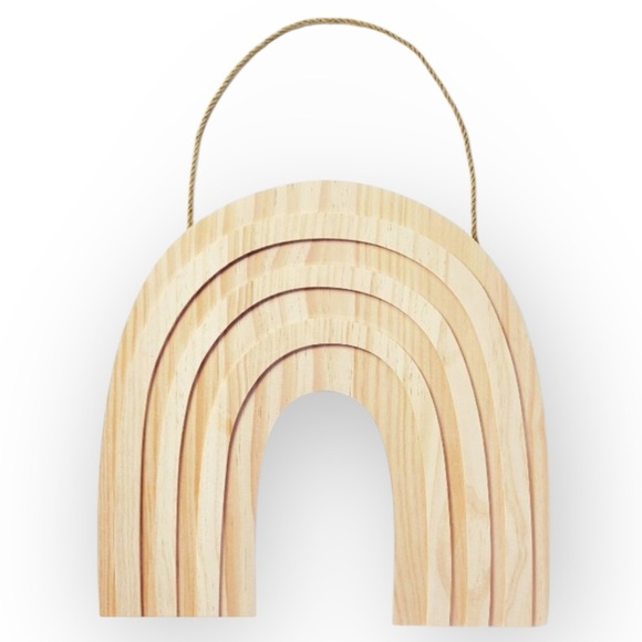 Mondo Llama Other - Mondo Llama 15x15 Paint Your Own Natural Wood Rainbow Wall Decor NWT
